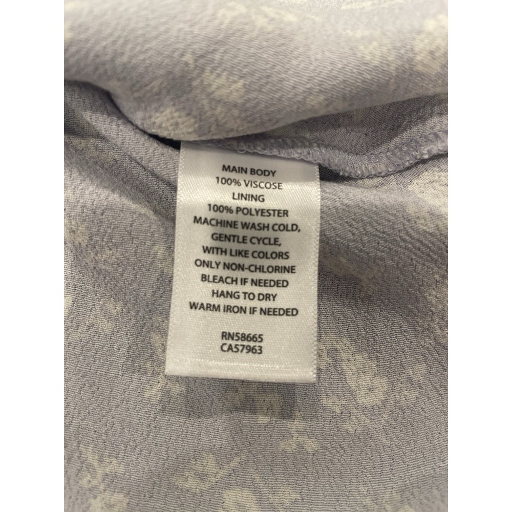 Treasure & Bond Maxi Dress XS Purple/Ivory Little Paris Floral V Neck Boho NEW - Picture 10 of 12